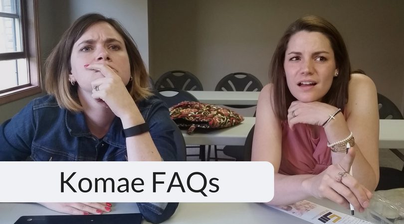 text image 'Komae FAQs'