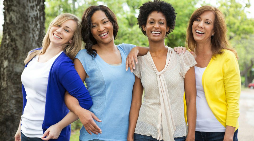 a group of mom friends enjoying each other