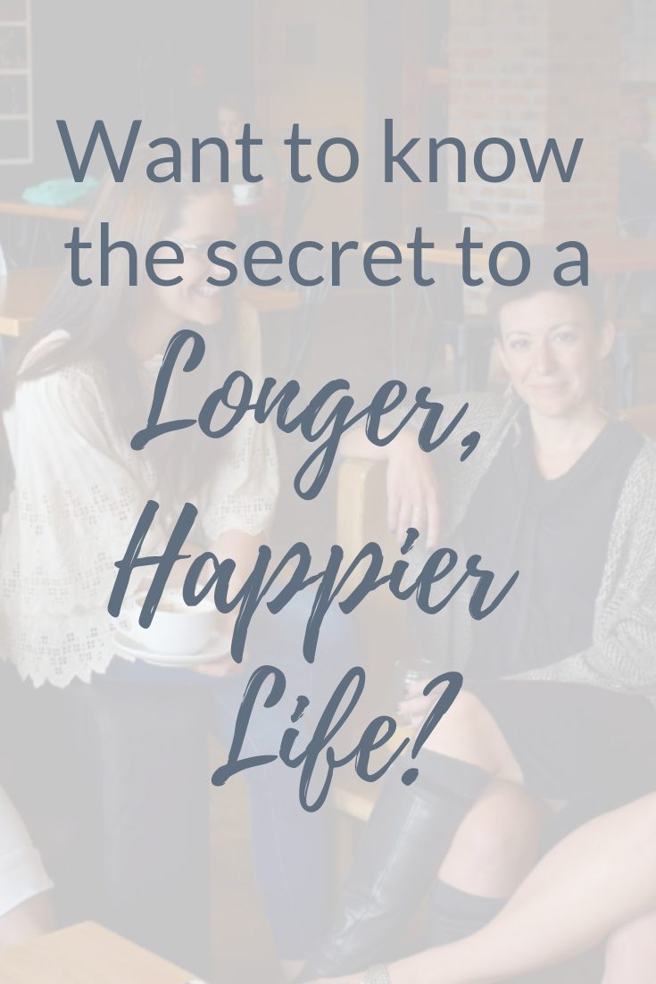 text image 'want to know the secret to a longer, happier life?