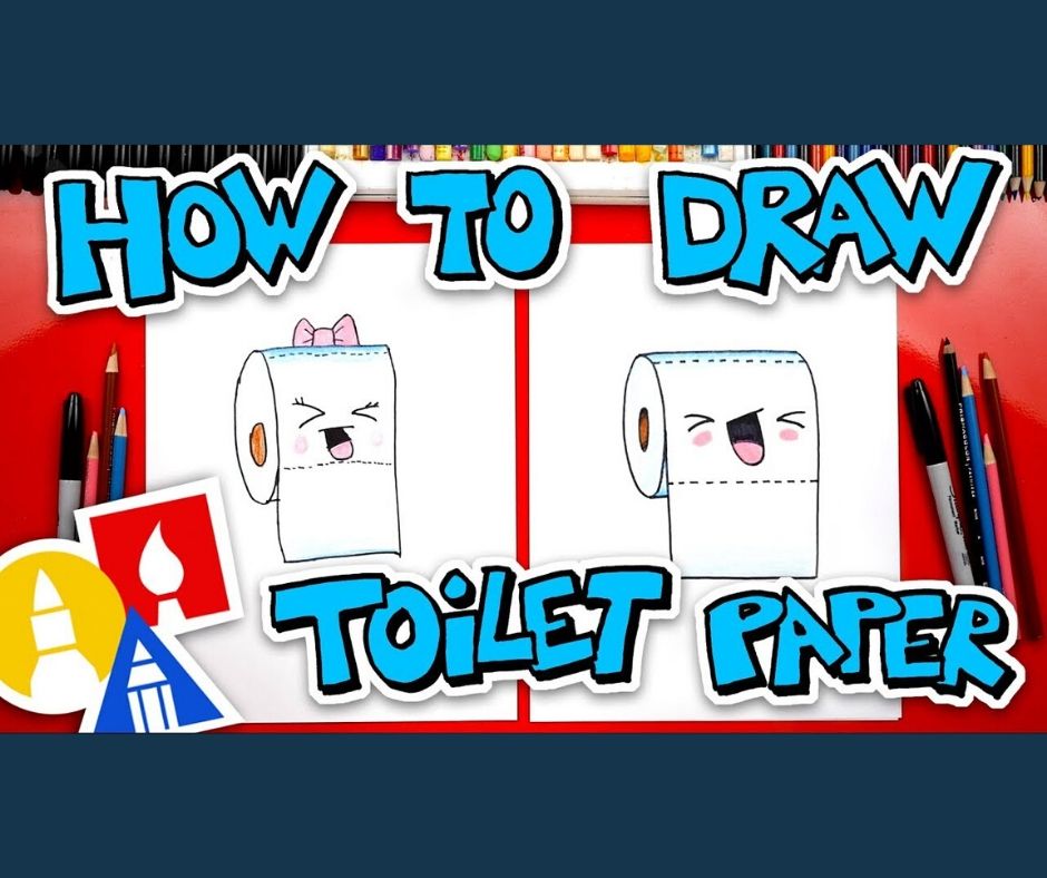 image of toilet paper saying 'how to draw toilet paper'
