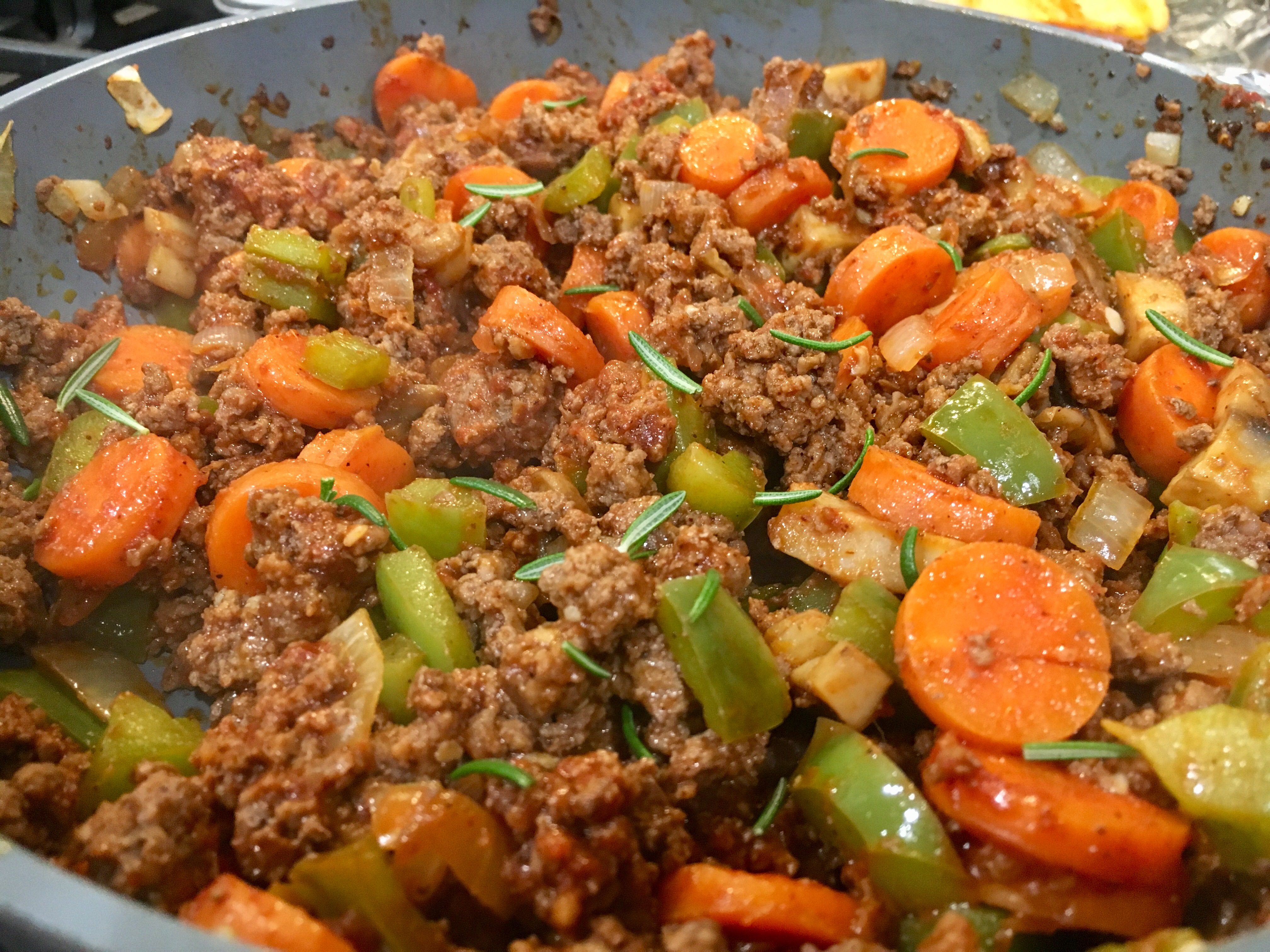 Meat with all ingredients