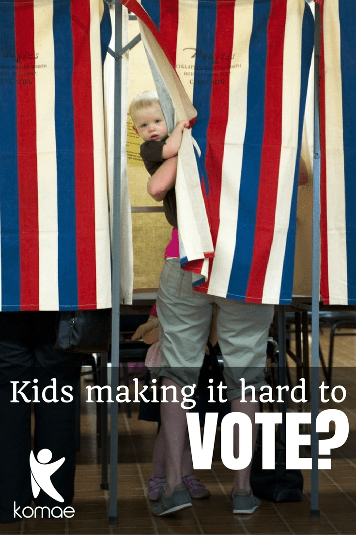 Voting is hard with kids